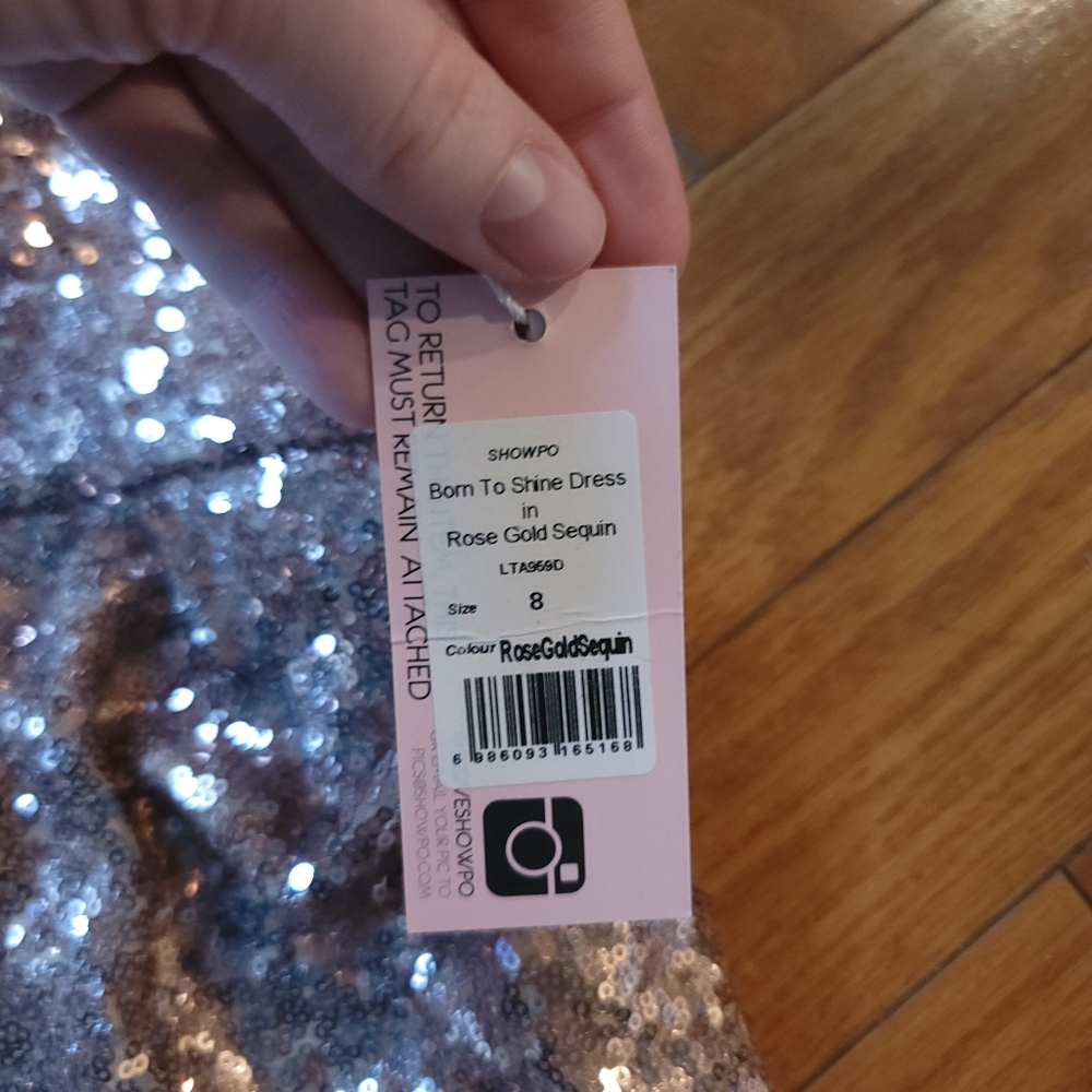 NWT Showpo Sequin Dress 8 - Picture 7 of 9